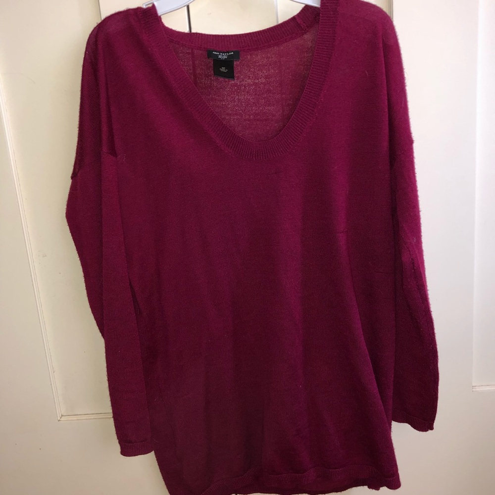 Ann Taylor maroon sweater